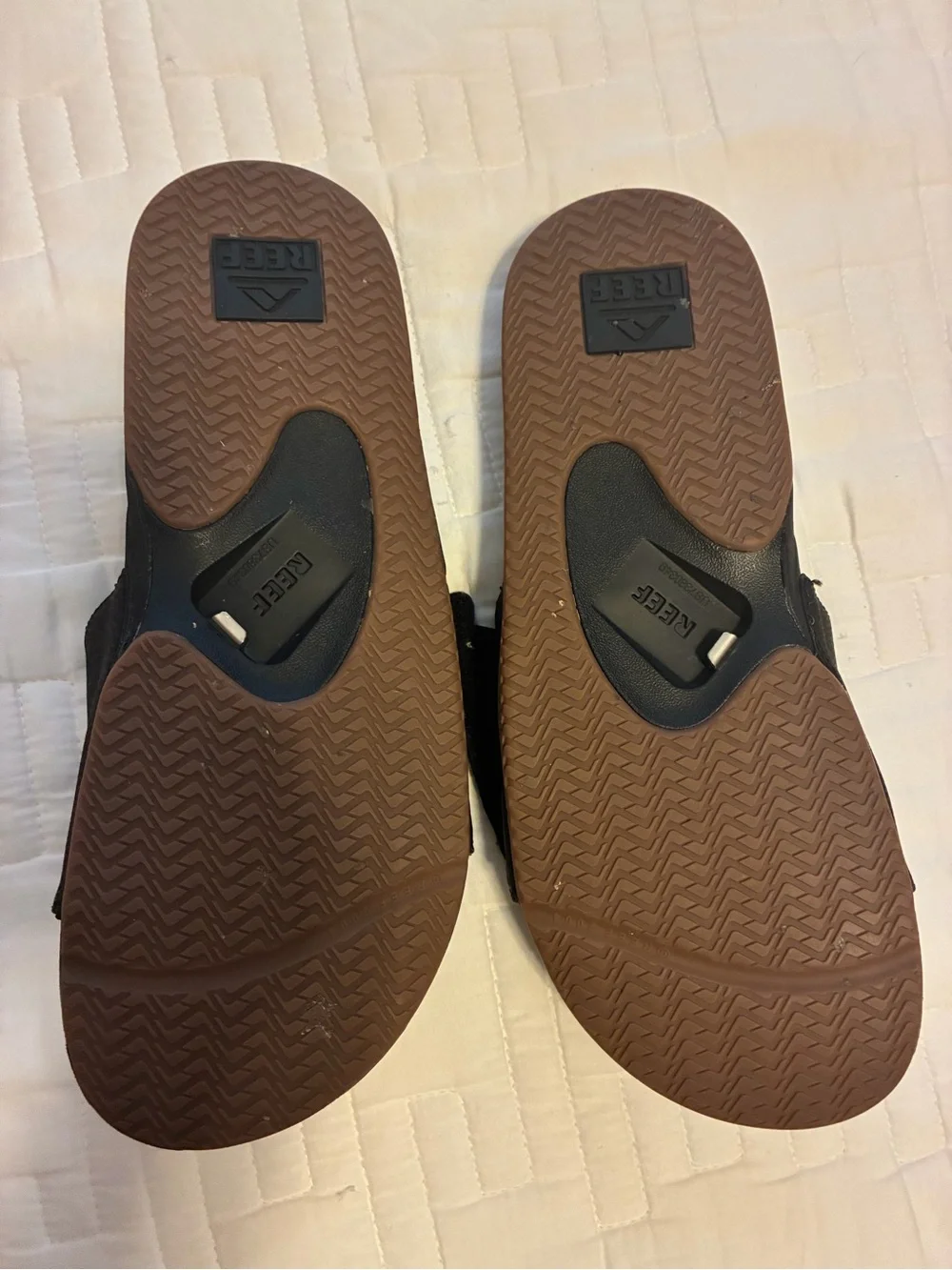 Reef Black Adjustable Slide Sandals